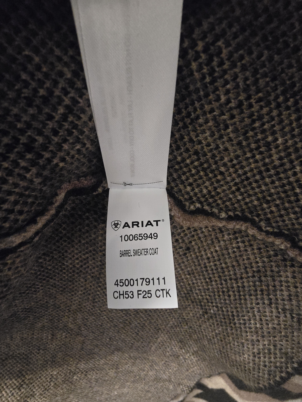 Ariat Kennesaw Southwest Longline Cardigan - Picture 10 of 10